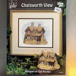 Chatsworth View Cross Stitch Pattern by Gail Ritchey Lilliput Lane Cottage Fever